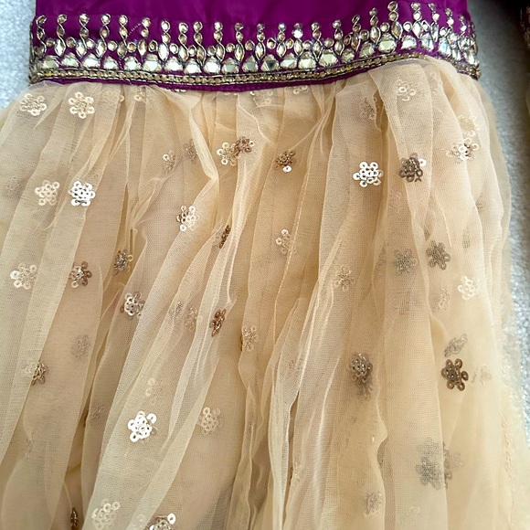 New Purple Palazzo Suit with Pants - Picture 4 of 9